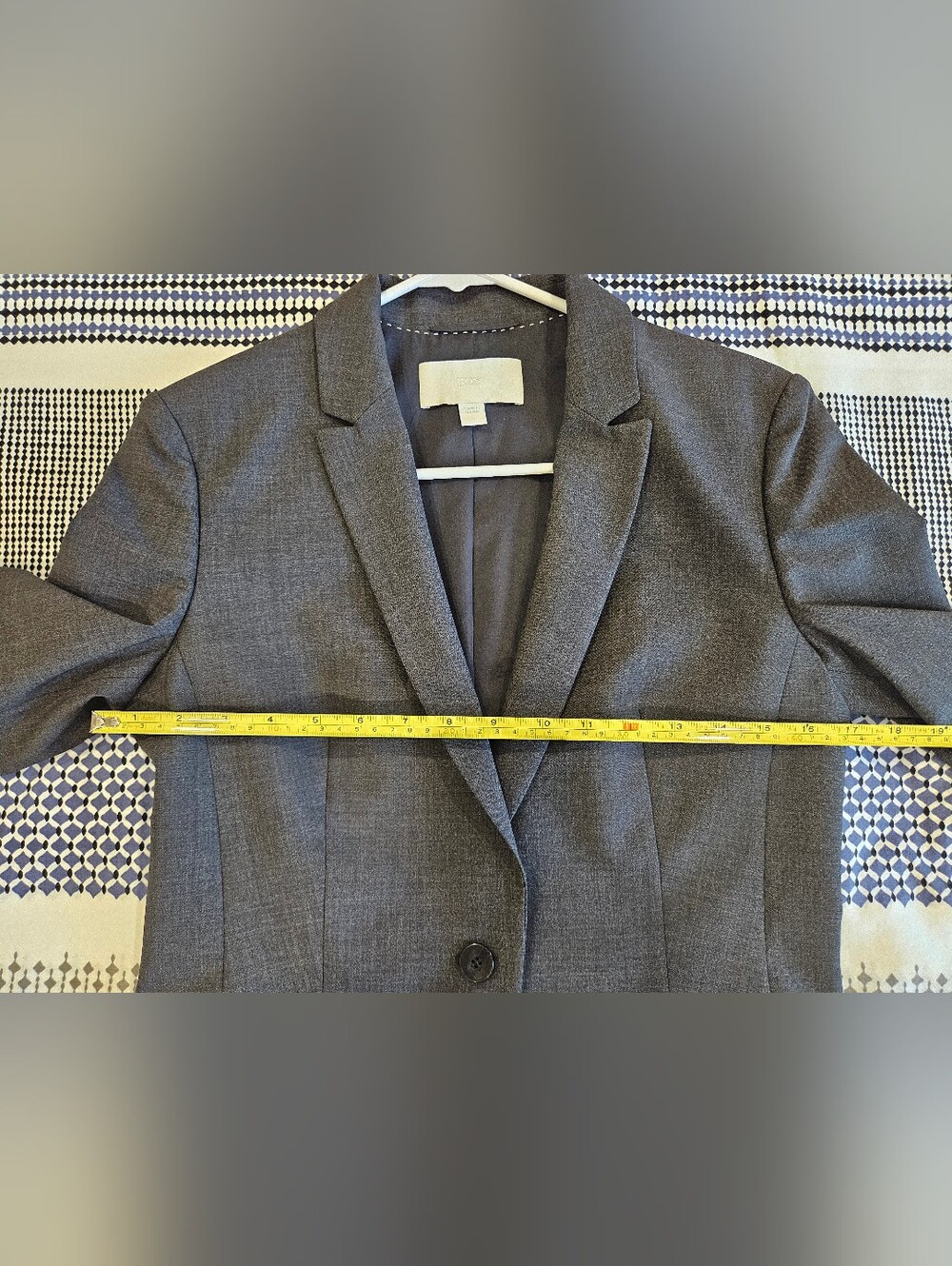 Boss Gray Single-Button Women's Blazer - Picture 9 of 11